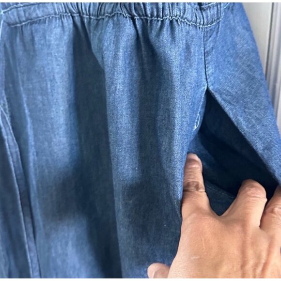 Faded Glory Womens Sleeveless Denim Dress 2X Dark Wash 100% Cotton - Picture 12 of 12